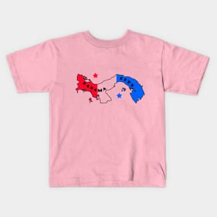 Panama city map Kids T-Shirt